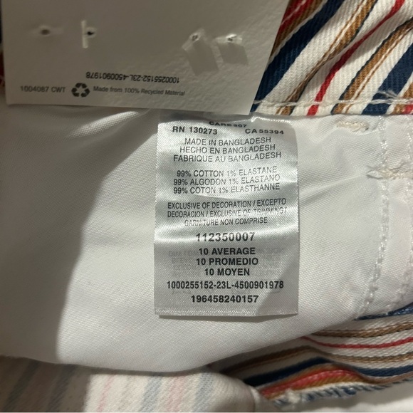 Wrangler Vintage Short Mid-Rise American Stripe Shorts NWT Size 10 - Picture 8 of 8